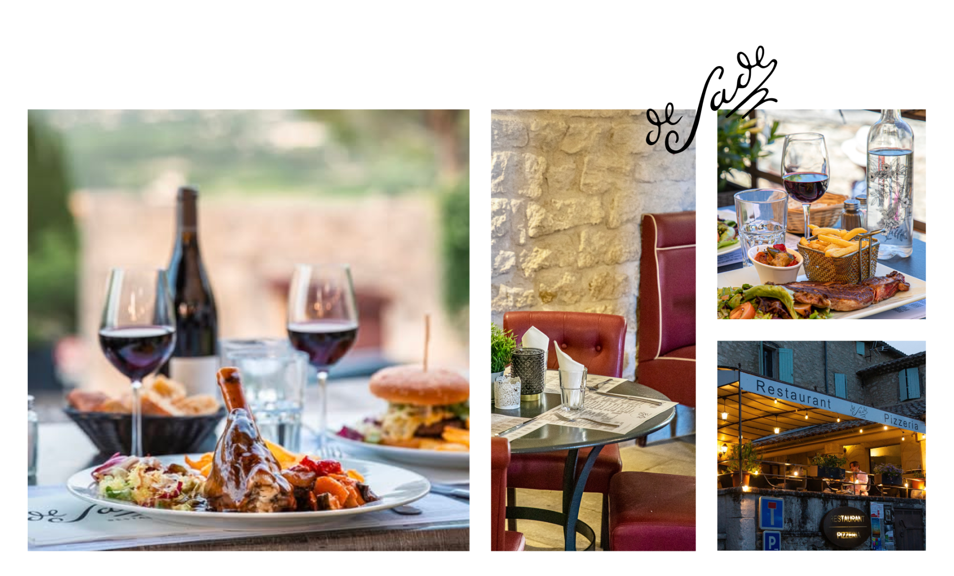 Le restaurant - Restaurant Le Sade - restaurant LACOSTE - restaurant sympa LACOSTE